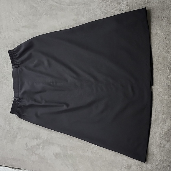 Vintage Lauren Jeffries Shirt Women's Size 18 Full Length A line Button Up Black - Picture 8 of 14